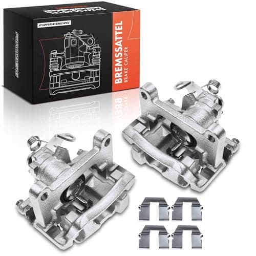 Image of Frankberg 2x Brake Caliper Disc Brake Rear Left Right (with Bracket hole spacing 120mm) Compatible with Transporter IV S.h.a.r.a.n Alhamb.r.a Galaxy Replace# 7D0615424B