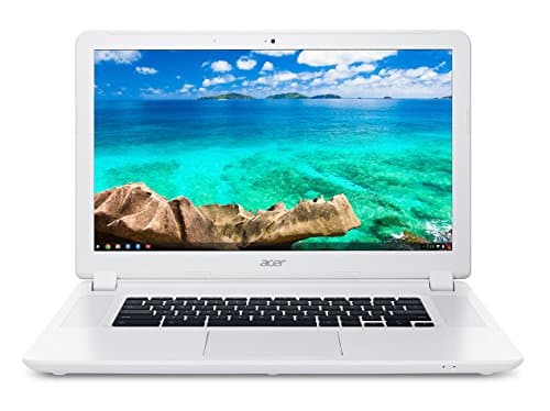 Image of Acer Chromebook CB3-111-C1XU, 11.6 inch, Intel Celeron N2830 Processor, SSD 16GB, HD Webcam, Chrome OS, White 15.6" Display Bianco