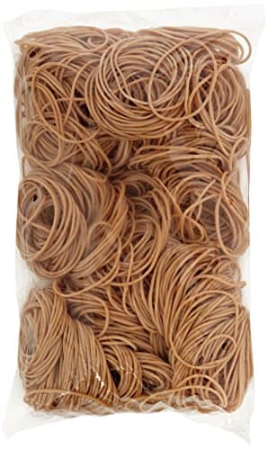 Image of Whitecroft Essentials 25511 Value 1.5mmx80mm Rubber Bands, beige|brown|oak
