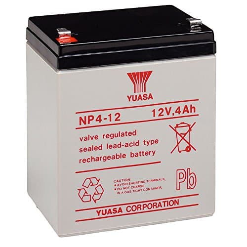 Image of NP4-12 Yuasa 4Ah 12v Rechargeable Lead-Acid Battery