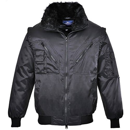 Image of Portwest Pilot Jacket, Size: M, Colour: Black, PJ10BKRM