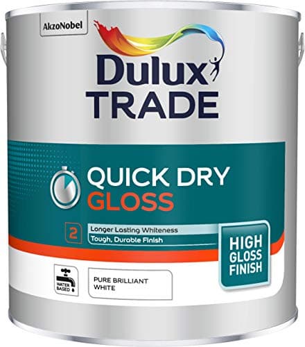 Image of Dulux Trade Quick Dry Gloss 2.5L - Pure Brilliant White