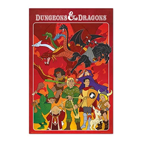 Image of Grupo Erik Poster Dungeons & Dragons The Animated Series - 36 x 24 inches / 91.5 x 61 cm - Shipped Rolled Up - Cool Posters, Art Poster, Wall Posters & Prints