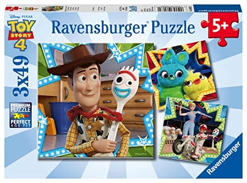Image of Ravensburger Disney Toy Story 4, 3 x 49 piece Jigsaw Puzzles for Kids age 5 years and up, [Amazon Exclusive]