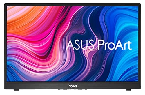 Image of ASUS ProArt Display 14” 1080P Portable Touchscreen Monitor (PA148CTV) - Full HD, IPS, 100% sRGB/Rec.709, Color Accuracy ΔE < 2, Calman Verified, USB-C Power Delivery, Micro HDMI, Tripod Socket,Black