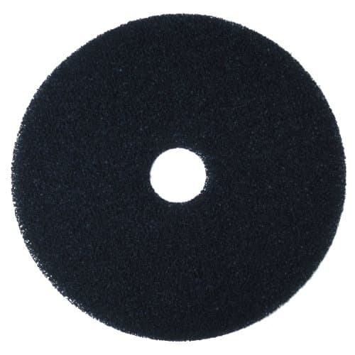 Image of 3M Premium Floor Pad 7200, Black, 280 mm | pack of 5 | for wet stripping and for heavy-duty cleaning, also on concrete and industrial floors