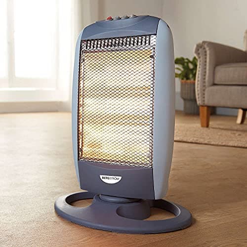 Image of Coopers of Stortford - Halogen Heater with 3 Heat Settings 400W 800W 1200W - Instant Warmth with 75° Oscillation - Cool Touch Housing and Safety Tip Over Switch - Compact Portable Electric Heater