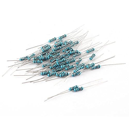 Image of Sourcingmap Axial Lead Through Hole 1/2W 1% 120 Ohm Metal Film Resistor 60 Pcs
