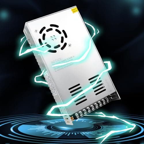 Image of LightingWill 24V DC Power Supply 16.7A 400W Universal Regulated Switching, Converter AC 110/220V to DC 24 Volt LED Power Adapter, Transformer, Driver for CCTV, LED Strip light, Radio, Computer Project