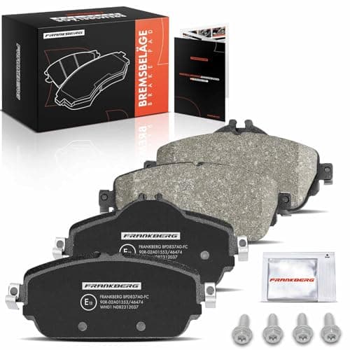 Image of Frankberg Brake Pad Set incl. 4x Pads Front Compatible with C-Class W205 C-Class T-Model S205 E-Class T-Model S213 E-Class Replace# 0004208700,0084203620