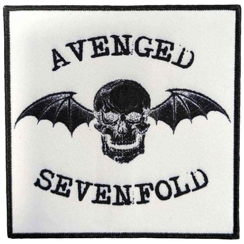 Image of Avenged Sevenfold Negative Death Bat Patch (One Size) (Black/White)