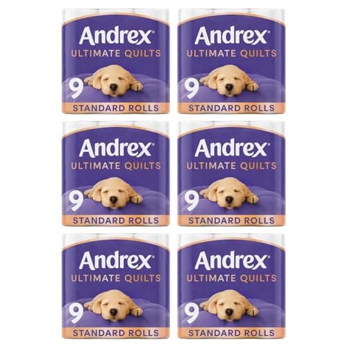 Image of [ 1 Case ] x Andrex Supreme Quilts Toilet Roll (6 x 9'S)