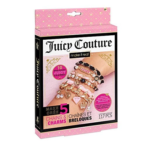 Image of Make It Real Juicy Couture Mini Chains and Charms - Teenagers Friendship Jewellery Making Bracelet Kit - Gifts for Girls