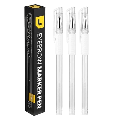 Image of LIUDEX | 3pcs Skin Marker Pen | Eyebrow PMU Microblading Outline Pencil | Felt Pen White Brow Position Mapping Pencil White Marker Pen Beauty SPMU | Permanent Makeup Position Mark Tools