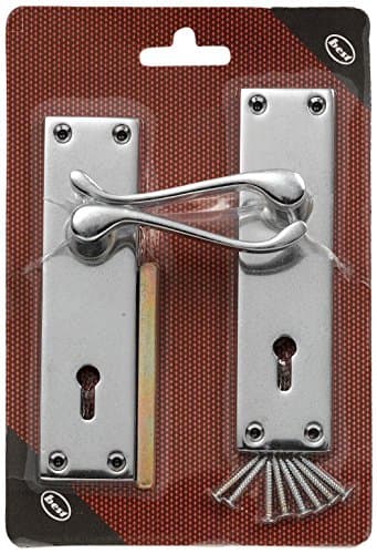 Image of Merriway BH02104 Victorian Scroll Lock Set Chrome 150mm -1 Pcs