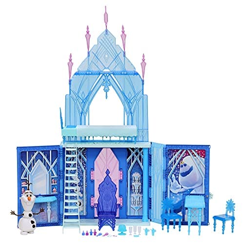 Image of Disney Frozen 2 Elsa's Fold and Go Ice Palace, Castle Playset, Toy for Kids Ages 3 and Up