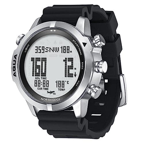 Image of Lixada Digital Dive Watch for Men Dive Computer Watch Scuba Diving Watches Men's Wrist Watches with Compass Altimeter Barometer