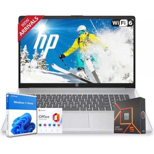 Image of HP New 15.6" Business Laptop, Intel 10-Core i5-1334U(Outperforms i7-1255U), 16GB RAM, 1TB PCIE, Ultra Quiet Design, 14.5-Hour Battery Life, Wi-Fi 6, Bluetooth 5.3, Ethernet RJ-45, Windows 11 Pro