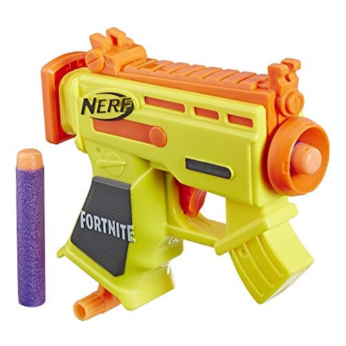 Image of Fortnite Micro AR-L Nerf MicroShots Dart-Firing Toy Blaster and 2 Official Nerf Elite Darts For Kids, Teens, Adults