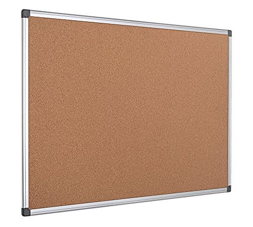 Image of Bi-Office Maya Cork Notice Board Aluminium Frame 180x120cm