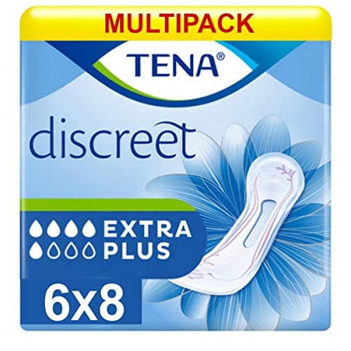 Image of 48 x Tena Lady Discreet Extra Plus Incontinence Pads for Women