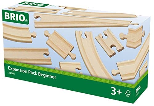 Image of BRIO World Expansion Pack - Beginner Wooden Train Track for Kids Age 3 Years Up - Compatible with all BRIO Railway Sets & Accessories