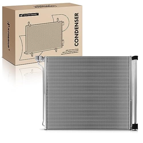 Image of A-Premium A/C Condenser Replace# 4756, 64509239944 - Compatible with 2010-2018 BMW X5, 2008-2019 X6, V8 4.4L