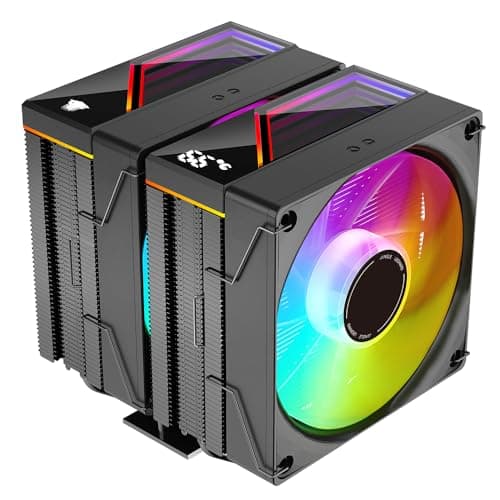 Image of Jungle Leopard KF620 DGT ARGB Digital CPU Air Cooler, 265 W TDP, 158 mm Height, Double 12 cm Quiet PWM Fan CPU Cooler, for LGA 1700/1200/115X/1851/1366/2011, for AM4/AM5