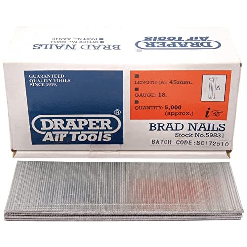 Image of Draper 59831 Brad Nail, 45mm, Pack of 5000