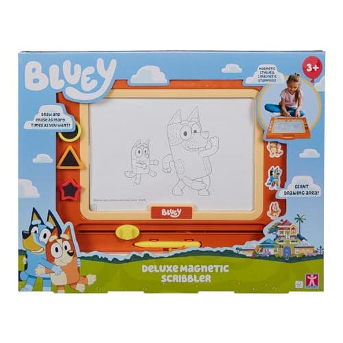 Image of Bingo Deluxe Magnetic Scribbler, Bluey Creative Activity Toy, Mess-free Drawing, Gift for Boys and Girls, Preschool Toys, Bluey Toys