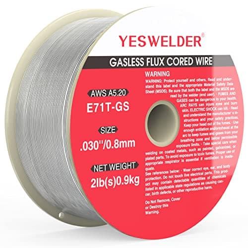 Image of YESWELDER Flux Cored Wires 0.9kg E71T-GS 0.8mm for MIG Welder Gasless MIG Welding Wire Universal Mild Carbon Steel Self-Shielded MIG Wire