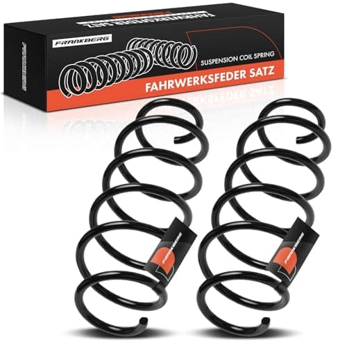 Image of Frankberg 2x Coil Spring Suspension Spring Front Axle Left Right Compatible with S80 II 124 Saloon 2006-2016 V70 III 135 Estate 2007-2016 Replace# 30748152