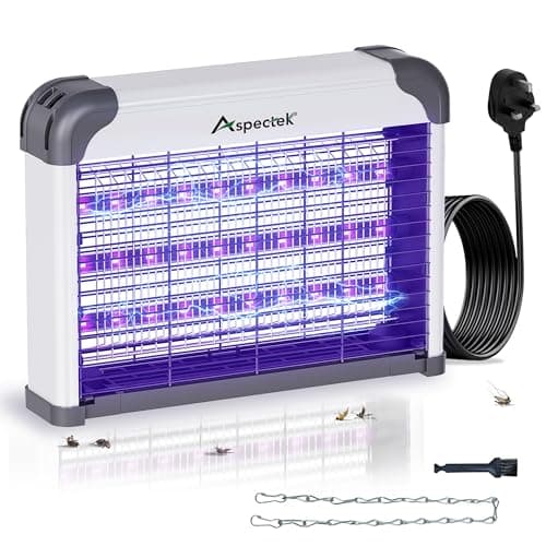 Image of Aspectek LED Bug Zapper Indoor – High-Voltage Mosquito and Fly Trap, Energy-Efficient Insect Killer with 3 Long-Life LED Lamps, Safe & Durable Bug Light Trap for Home