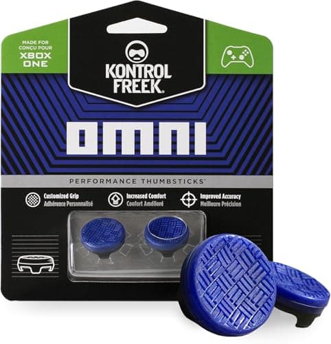 Image of KontrolFreek Omni Xbox Thumb Grips | 2 Low-Rise Concave Controller Grips for Xbox Series X|S & Xbox One Controller | Enhanced Grip for All Game Genres | Blue
