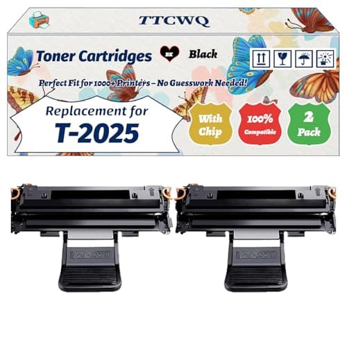 Image of TTCWQ Compatible for Toshiba T-2025 Toner Cartridges Work for Toshiba E-Studio 200 S Printers, with Chip, High Yield 3000 Pages, High-Definition Printing (2-Pack Black)
