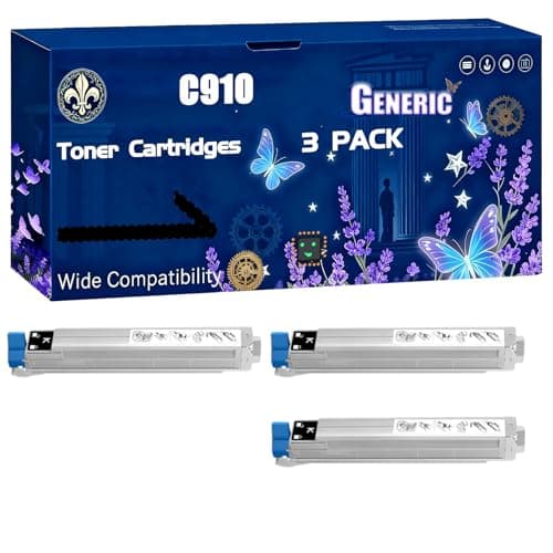 Image of C910 Toner Cartridges Compatible for Okidata OKI C910D C930 C960 Printers, Black High Yield 15000 Pages Printer Accessories (3 Pack Black)