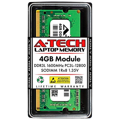 Image of A-Tech 4GB RAM Replacement for Synology RAM1600DDR3-4G | DDR3/DDR3L 1600MHz PC3L-12800 SODIMM 1Rx8 1.35V 204-Pin Non-ECC SO-DIMM Memory Upgrade for NAS DiskStation & RackStation