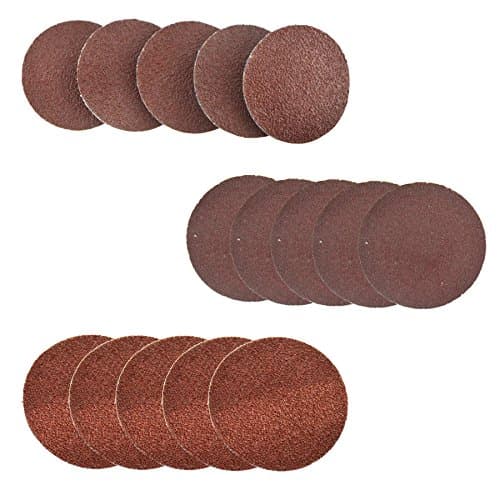 Image of 15pc Flap Disc Set 50mm Twist Button Abrasive Discs Sanding Mixed 60 80 120 Grit