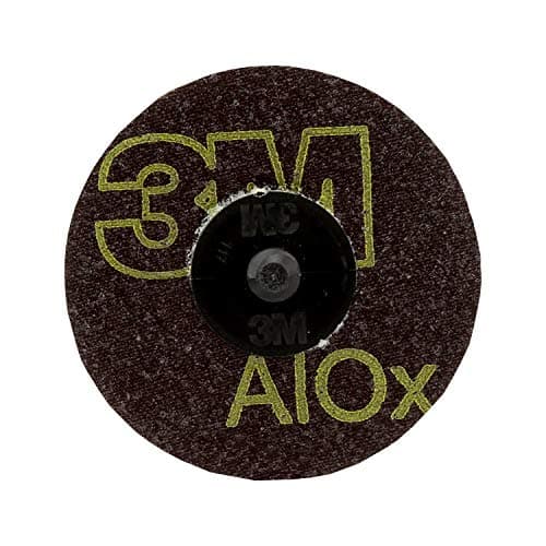 Image of 3M Roloc Disc 361F - P150 Grit Aluminum Oxide Grinding and Blending Disc - For Disc Sanders - Roloc Quick Change - Water Resistant YF-Weight Backing - 3" - Pack of 200