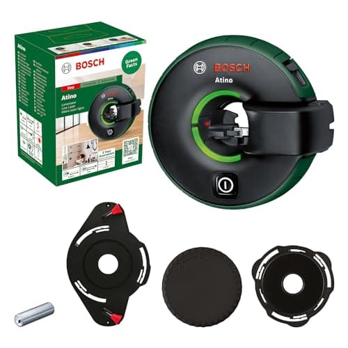 Image of Bosch All-in-1 line Laser Atino 2nd gen. with Removable and Lockable Measuring Tape (Horizontal or Vertical Alignment Thanks to Easy Attachment on Rough and Smooth Surfaces, in Cardboard Box)
