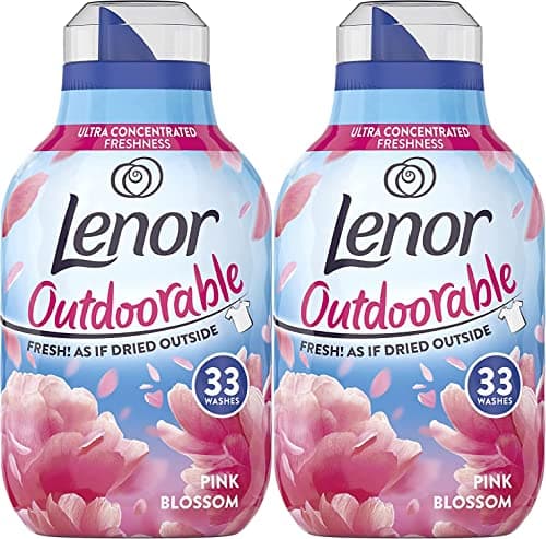 Image of Outdoorable Ultra Concentrated Fabric Conditioner Pink Blossom, Twin Pack, 2 x 33 Washes, 2 x 462ml