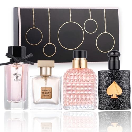Image of 4pcs Womens Perfume Set (25ml*3+30ml), A Fragrance that Lasts for a Whole day, It is an Ideal Choice for Giving Gifts to Women