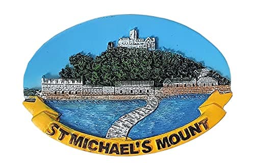 Image of Thomas Benacci St. Michael's Mount Fridge Magnet - Cornwall Tidal Island - Castle and Garden - England UK British Souvenir