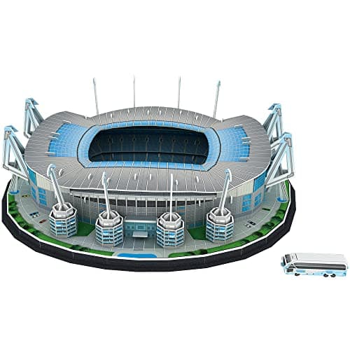 Image of Football Stadium Model 3D Puzzles: DIY 3D Soccer Field Jigsaw Building Kit for Adults and Kid Home Bedroom Office Decoration (119pcs)