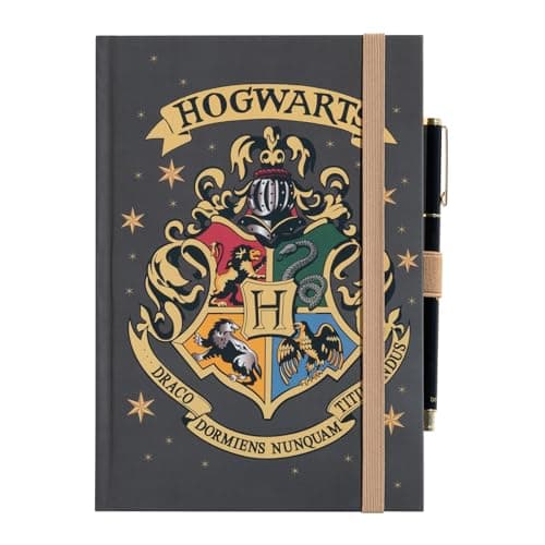 Image of Grupo Erik A5 Notebook & Pen Set - Harry Potter Gifts | Bullet Journal Dotted Note Book, Dotted Notebook A5 Sketchbook | Hogwarts Harry Potter Stationery Gifts Under 15 Pounds