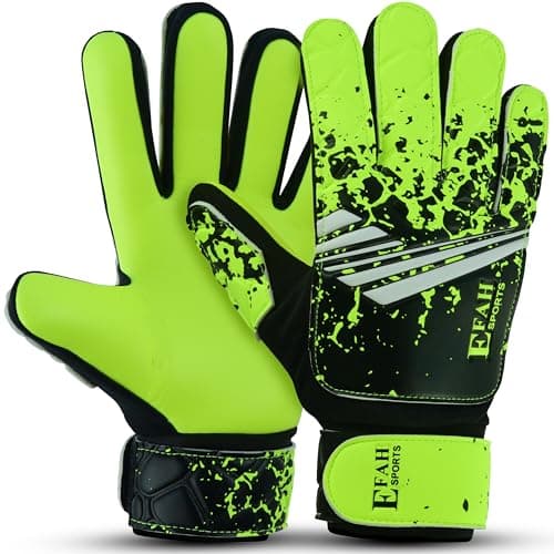 Image of EFAH SPORTS Football Goalkeeper Gloves For Boys kids Children Youth Soccer Goalie Glove with Super Grip Palms