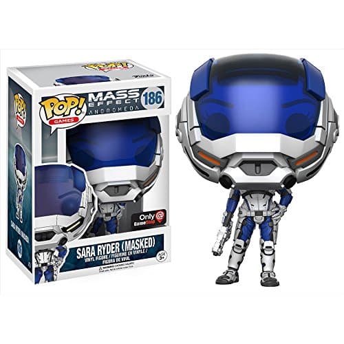 Image of Funko Sara Ryder [Masked] (GameStop Exclusive) POP! Games x Mass Effect Vinyl Figure + 1 Official Video Games Trading Card Bundle (13269)