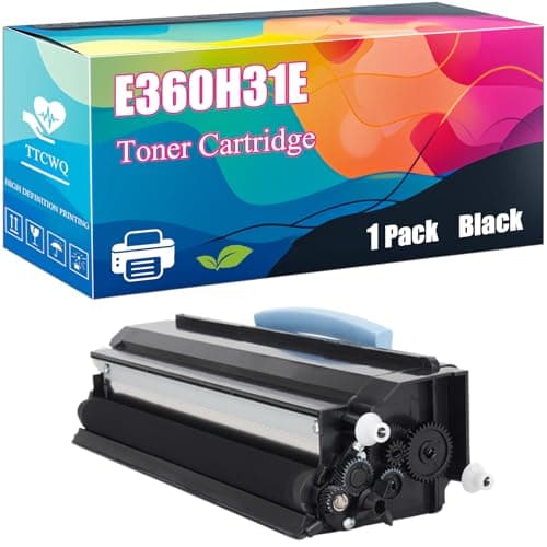 Image of E360H31E Toner Cartridge Compatible for Lexmark E360 E360d E360dn E460dn E460dw E462dtn Printers, with Chip, High Yield 9000 Pages, Clear Printing (Black)