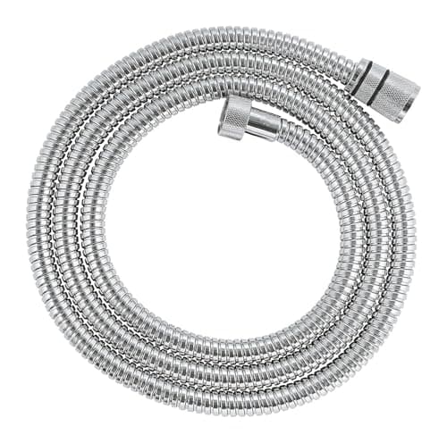 Image of GROHE VitalioFlex Metal Long-Life TwistStop - Shower Hose 1.75 m (Tensile Strength 50 kg, Pressure Resistance Up to 16 Bar, Heat Resistance 75°C, Universal Connection G 1/2" x 1/2"), Chrome, 22100000