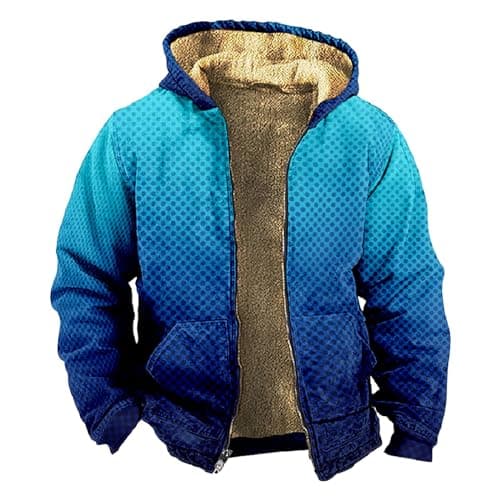 Image of Cocila Deals Bake Jacket Gradually Changing Sweater Mens Wool Overcoat Festival Rain Poncho Military Poncho Waterproof Adult Mens Distressed Denim Jacket Waterproof Softshell Ja Outlet Clearance Uk